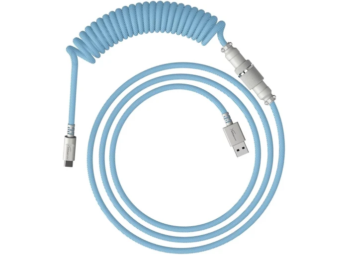 HyperX Coiled Cable USB-C Light Blue-White