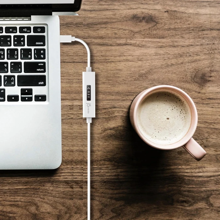 Кабел за зареждане j5create JUCP14 Измервател на мощност USB-C