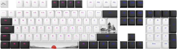 Dark Project Fuji Keycaps PBT