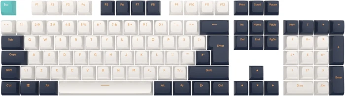 Dark Project Navy Blue Keycaps PBT