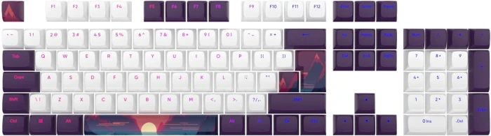 Dark Project Sunrise Keycaps PBT