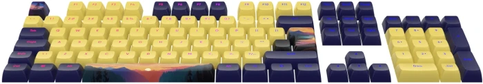 Dark Project Sunset Keycaps PBT