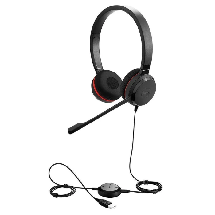 Слушалки Jabra Evolve 30 II MS, Стерео, Микрофон, Черни 