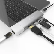 Докинг станция j5create JCD389, 11 в 1, за MacBook, MacBook Pro, MacBook Air, Сребрист