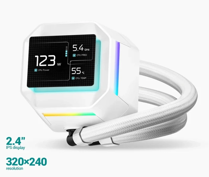 DeepCool LM240 White 2.4" LCD