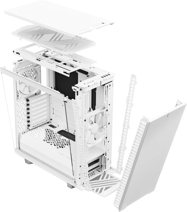 FRACTAL DESIGN Define 7 Compact White TG Clear Tint
