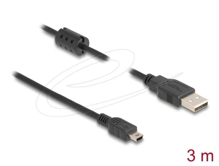 Delock USB 2.0 mini USB > USB-A - 3.0m