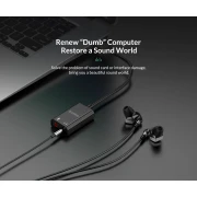 Orico външна звукова карта USB Sound card - Headphones, Mic, Black - SKT2-BK