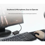 Orico външна звукова карта USB Sound card - Headphones, Mic, Black - SKT2-BK