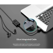 Orico външна звукова карта USB Sound card - Headphones, Mic, Black - SKT2-BK