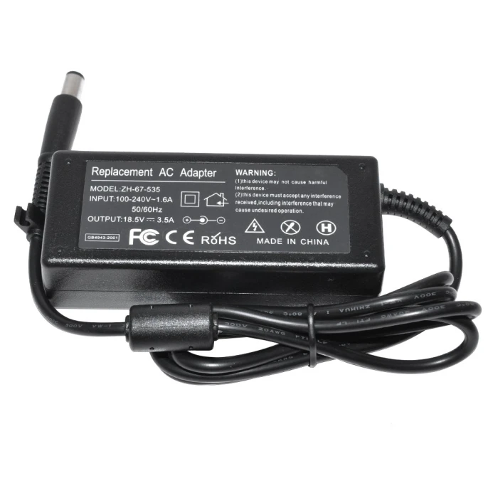 Makki зарядно за лаптоп заместител Laptop Adapter HP 18.5V 3.5A 65W 7.4x5.0mm - MAKKI-NA-H-10