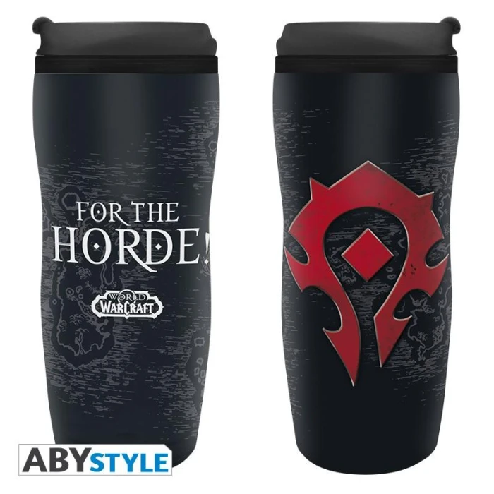 Термо чаша ABYSTYLE WORLD OF WARCRAFT Horde, Черен