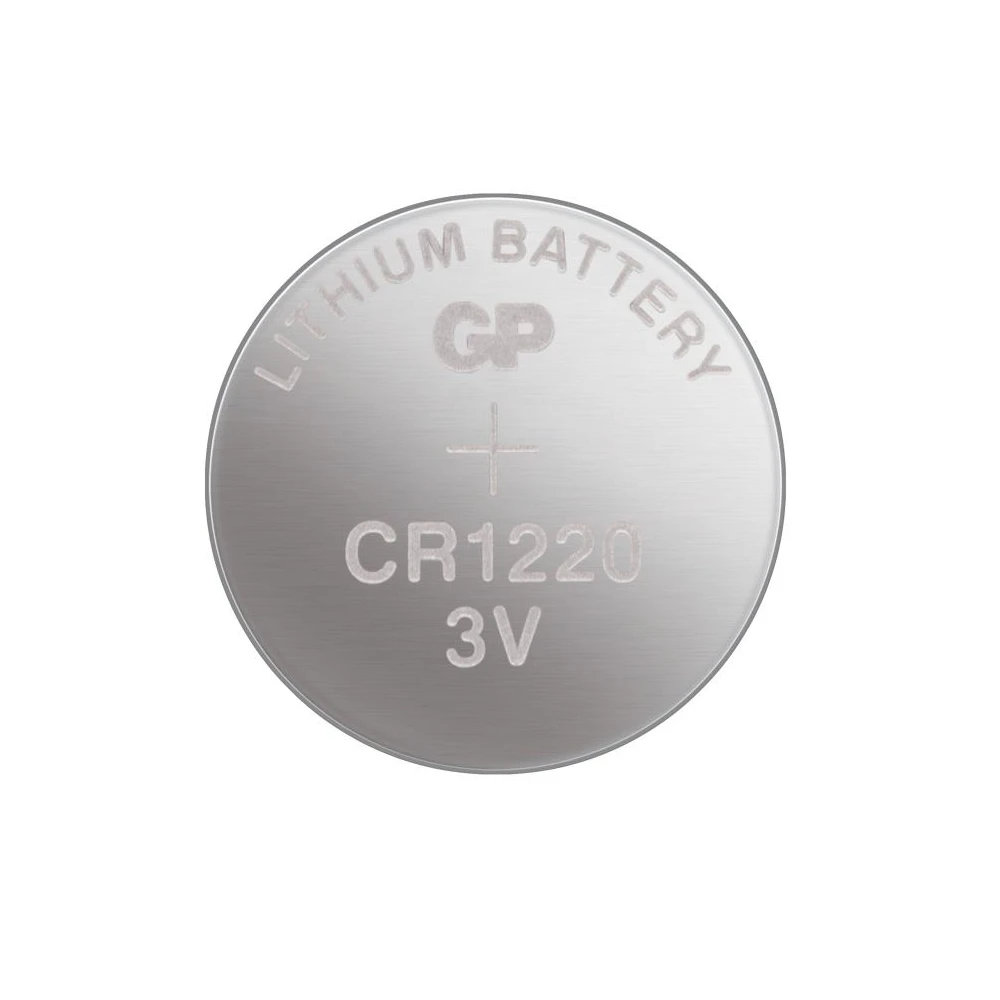 Литиева бутонна батерия GP  CR-1220 3V  5 бр. в блистер /цена за 1 бр./