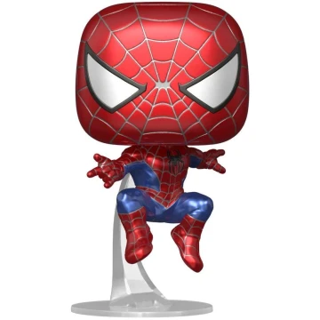 Фигурка Funko Pop! Marvel: Spider-Man No Way - Friendly Neighborhood Spider-Man (Leaping) (Metallic) #1158