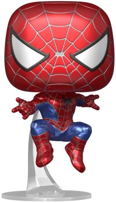 Фигурка Funko Pop! Marvel: Spider-Man No Way - Friendly Neighborhood Spider-Man (Leaping) (Metallic) #1158
