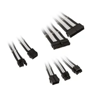 Комплект оплетени кабели Kolink Core, Black/White