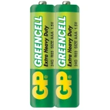Цинк карбонова батерия GP GREENCELL R03, AAA, 2 бр. shrink, 1.5V