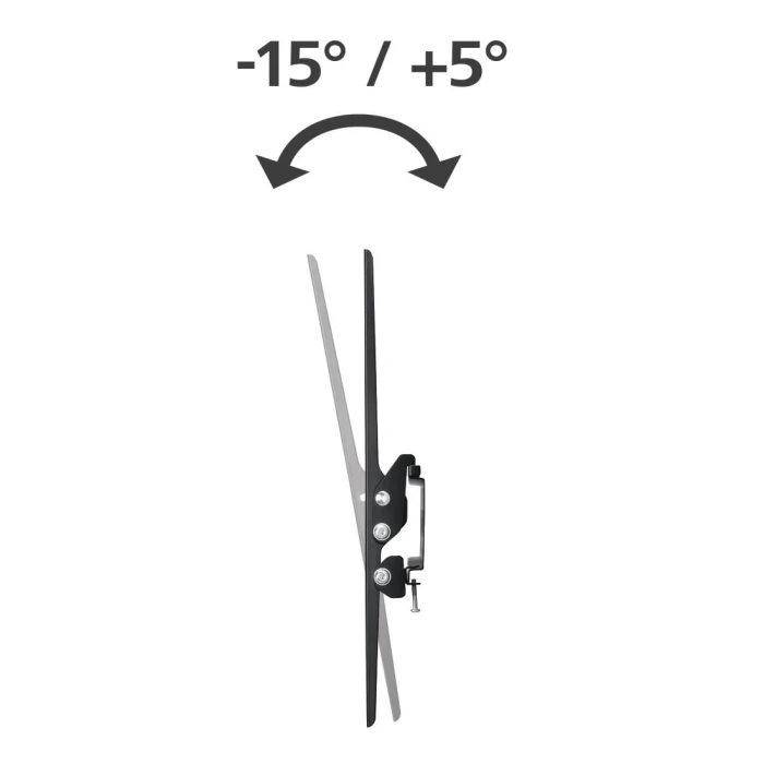 Стенна стойка за TV, HAMA Tilt, 165 см, 75", до 60кг