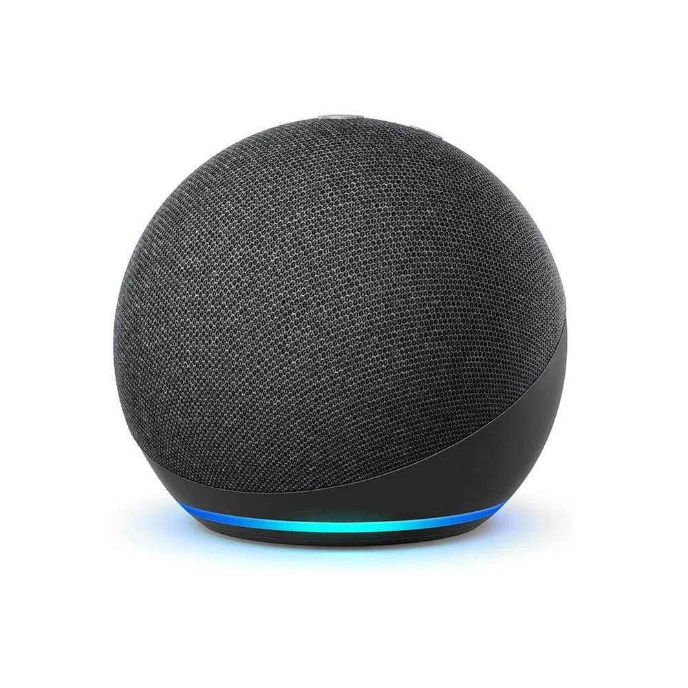 Преносима смарт тонколона Amazon Echo Dot 4, гласов асистент, Черен