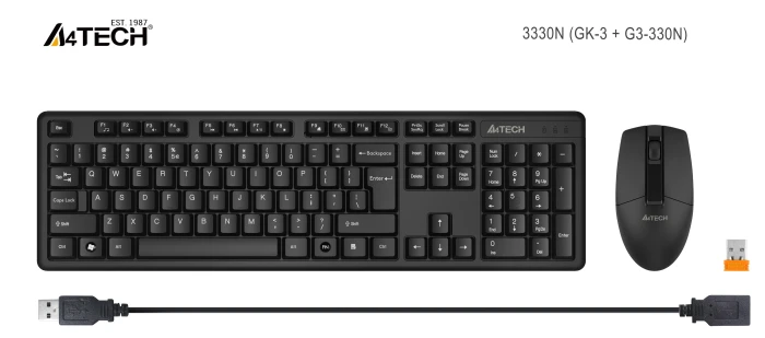 Безжичен комплект A4tech 3330N