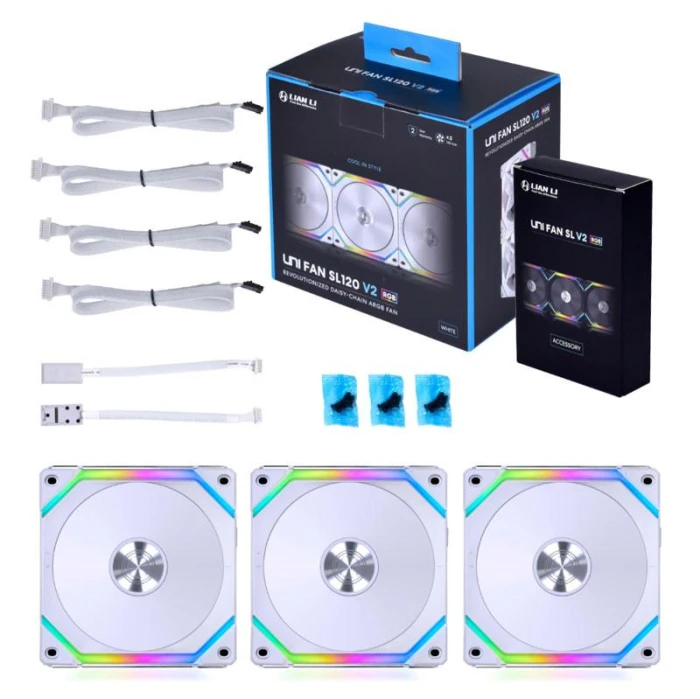 Lian-Li UNI SL120 V2 RGB PWM White 3in1