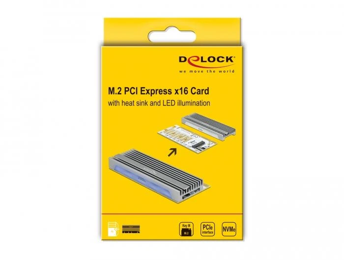 Delock 90566 PCIе за M.2 NVMe M.2 Key M