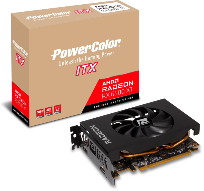 PowerColor AMD Radeon RX 6500 XT ITX 4GB