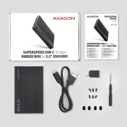 AXAGON EE25-GTR USB-C RIBBED 2.5"