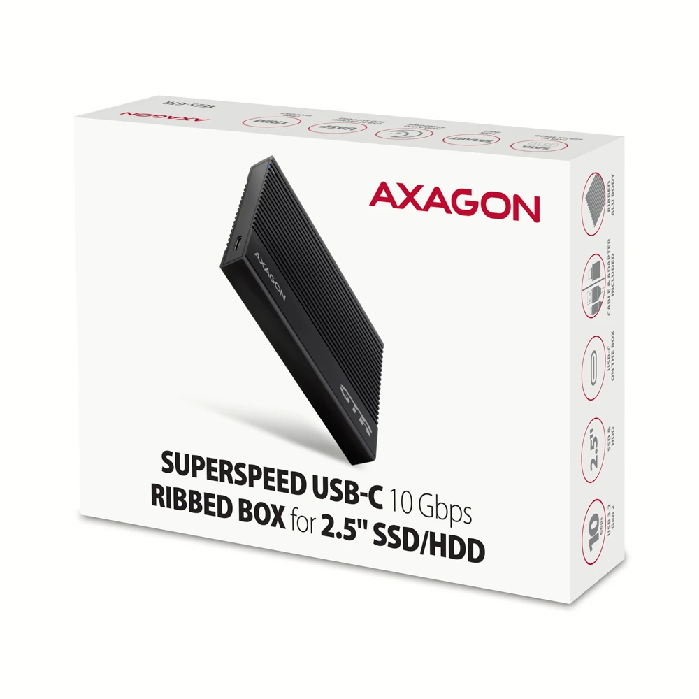 AXAGON EE25-GTR USB-C RIBBED 2.5"