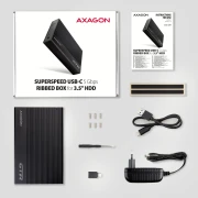 AXAGON EE35-GTR USB-C RIBBED 3.5"