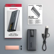 AXAGON USB-C 10Gbps > M.2 NVMe LCD