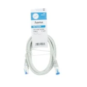 Мрежов пач кабел HAMA F/UTP, CAT 6, RJ-45 - RJ-45, 1Gbit/s, 1.5 m, Сив, Булк