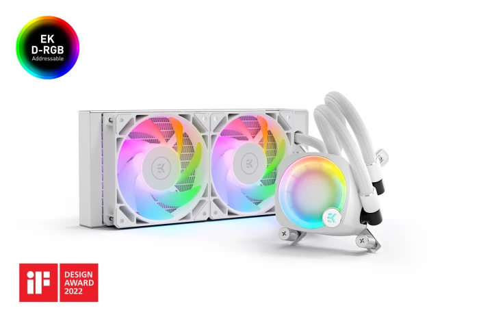 EKWB EK-Nucleus AIO CR240 Lux D-RGB - White