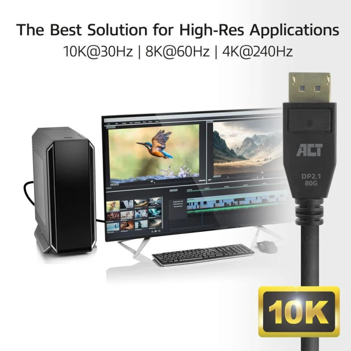 ACT Display Port 2.1 8K 60Hz - 3.0m