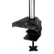 Стойка за монитор за бюро ARCTIC Z1 Pro (Gen 3), Регулируема, до 49", 15 кг, hub USB 2.0, Черен
