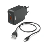Зарядно устройство 220V micro USB, 3 A, Qualcomm® Quick Charge™ 3.0 +