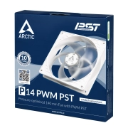 ARCTIC P14 PWM PST White/Transparent