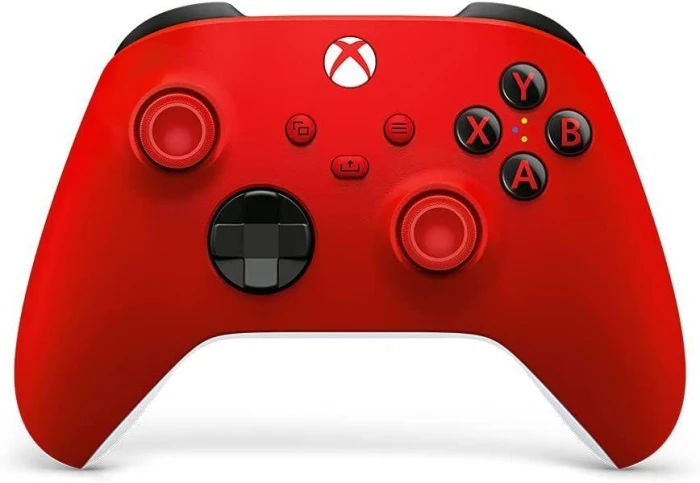 Контролер Microsoft, За Xbox, Безжичен, Червен
