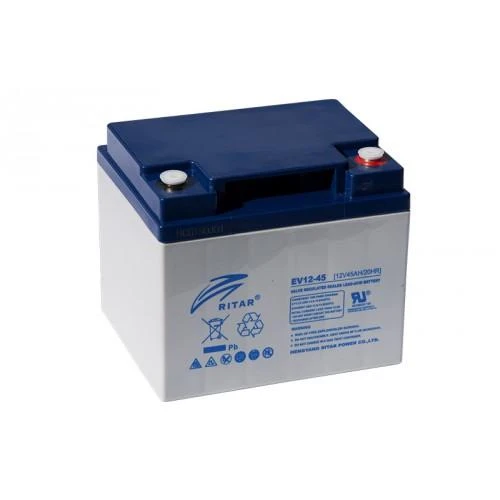 Оловна Гелова Батерия (EV12-45) AGM  12V / 45Ah -198 / 166 /169 mm  RITAR