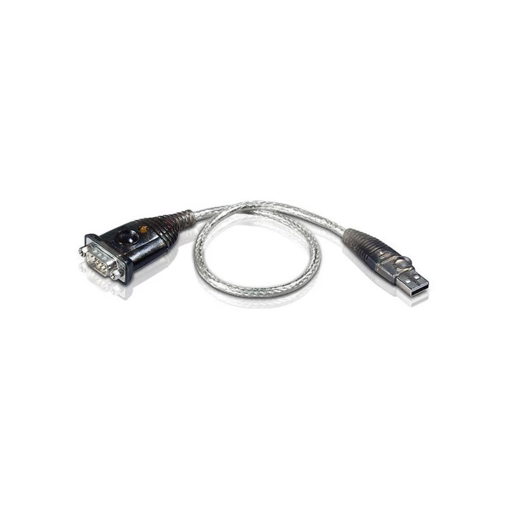 Кабел конвертор ATEN UC232, USB-A мъжко - Сериен порт RS232, 35 cm