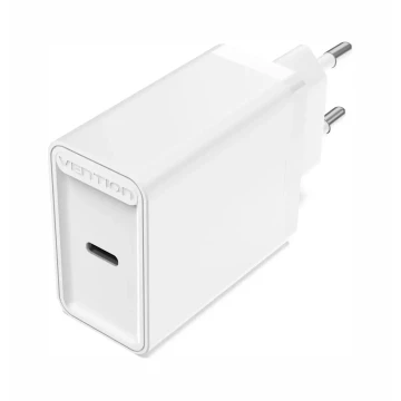 Vention бързо зарядно Fast Charger Wall - QC4.0, PD3.0 Type-C, 20W White - FADW0