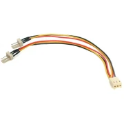 VCom Fan Y-Splitter 3pin > 2x3pin 30cm