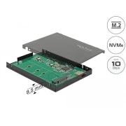 Външно чекмедже Delock, За M.2 NVMe PCIe SSD, USB-C 3.1 Gen 2, 2.5″