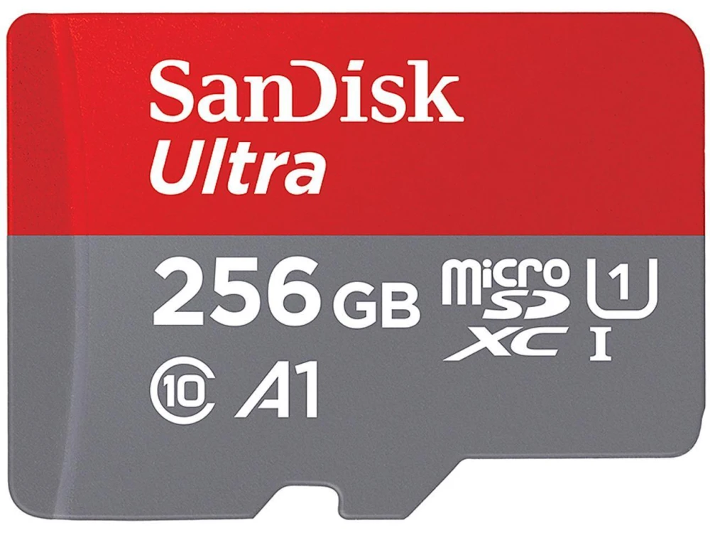 Карта памет SANDISK Ultra microSDHC, 256GB, A1, UHS-I, U1, Class 10, 120MB/s, Адаптер