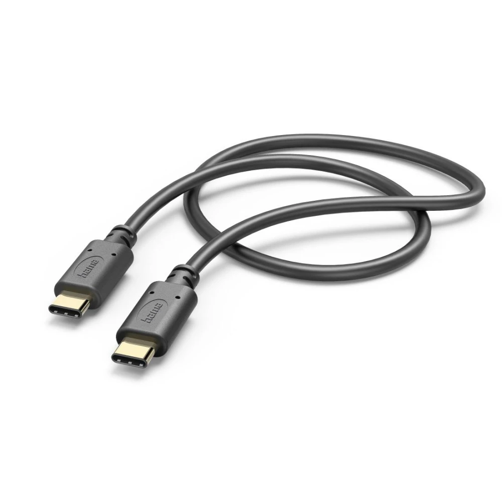 Кабел USB-C мъжко - USB-C мъжко, 1.0 м, 480 MBit/s, Черен