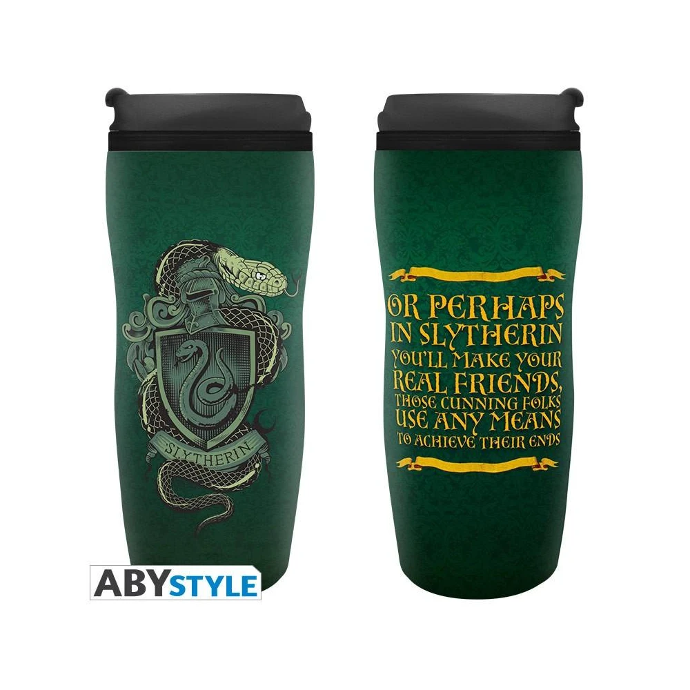 Термо чаша ABYSTYLE HARRY POTTER Travel Mug Slytherin, Зелен