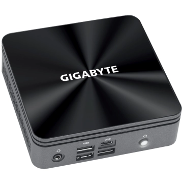 Мини компютър Gigabyte Brix BRi3H-10110, Intel® Core™ i3-10110U, 2 x SO-DIMM DDR4, M.2 SSD,HDD/SSD,USB Type-C™, WF+BT, черен