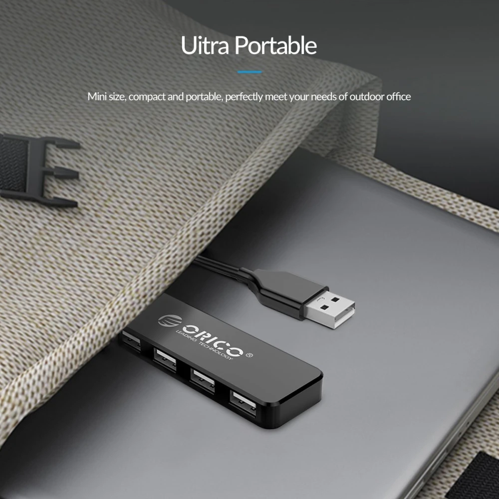 Orico хъб USB2.0 HUB 4 port White - FL01-WH