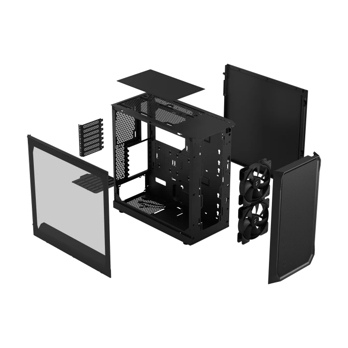 FRACTAL DESIGN FOCUS 2 BLACK TG CLEAR TINT