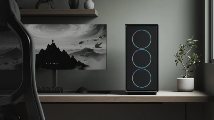 FRACTAL Epoch XL Black TG RGB Light